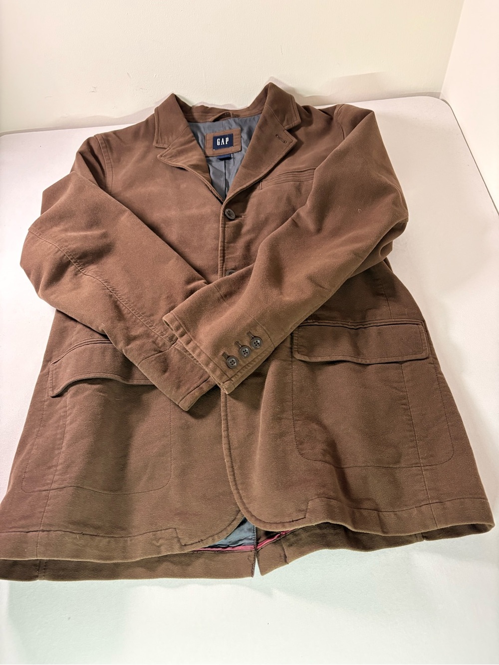 GAP Men's Brown Lightweight Shirt Jacket